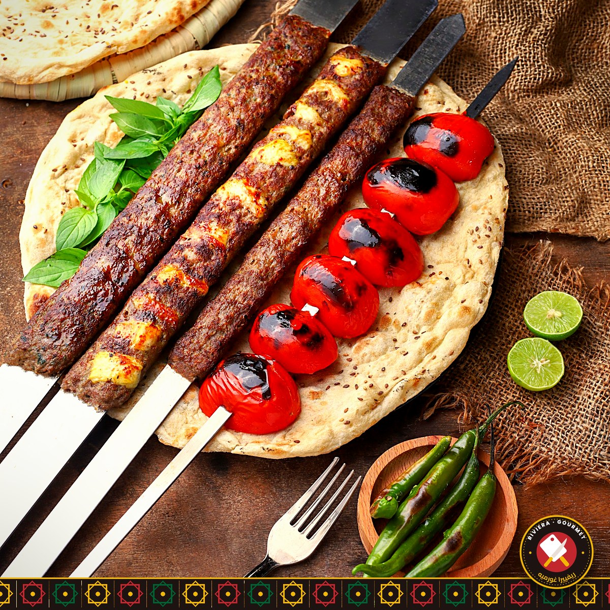 Brochettes de bœuf aux trois poivres – Riviera Gourmet